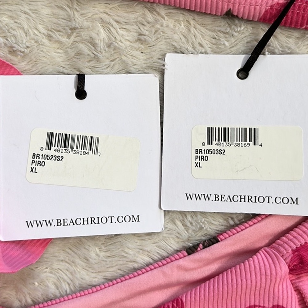 Beach Riot Rosie Paige Rib Ruffle Bikini Set NWT - Picture 12 of 16